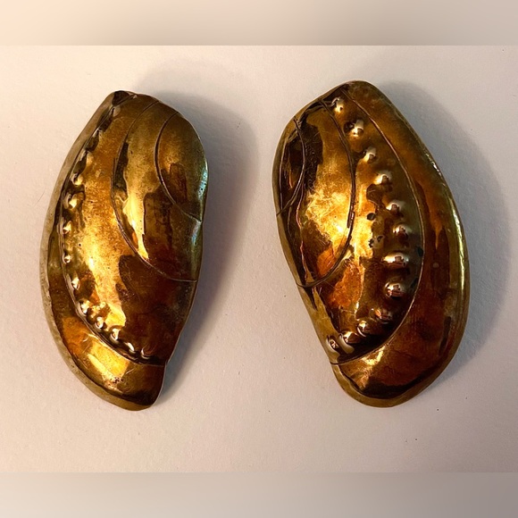 Rafael Sanchez Designer Earrings, Signed - Picture 1 of 5